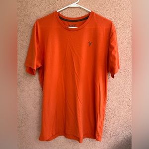 Old Navy Nice Rare Men's Orange Active Top Dri-Fit Gym T-Shirt Size Large